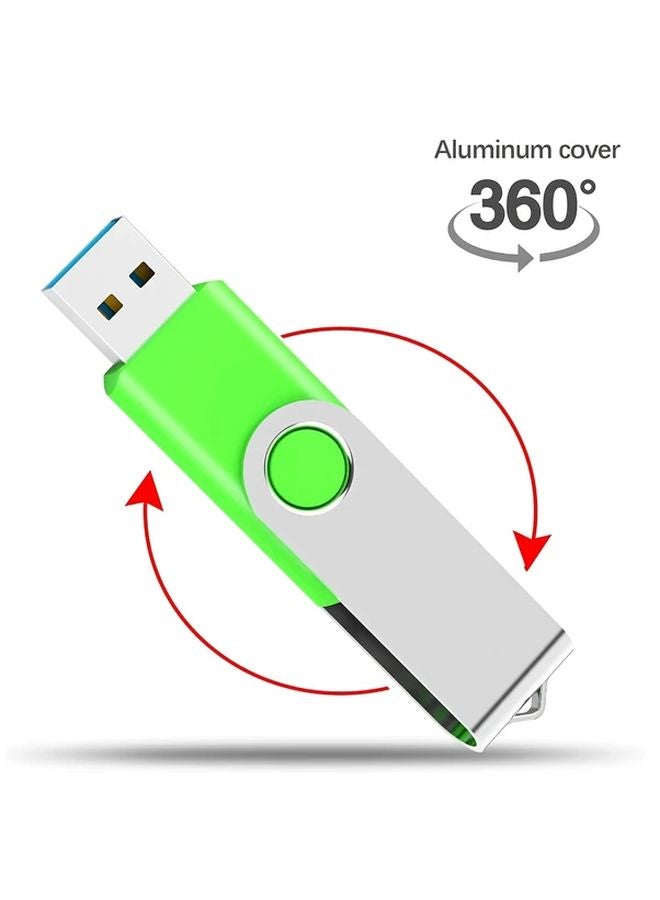 LansTen 64GB USB 3 1 Flash Drive Swivel Keychain Memory Stick Thumb Drive - Image 4